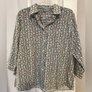 Foxcroft Multi color Floral Button Down Shirt